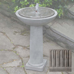 Campania Hydrangea Leaves Birdbath Fountain