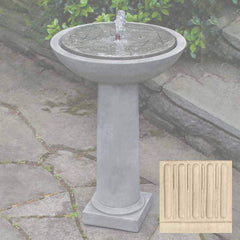 Campania Hydrangea Leaves Birdbath Fountain