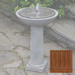 Campania Hydrangea Leaves Birdbath Fountain