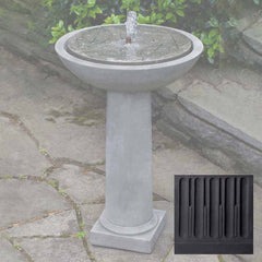 Campania Hydrangea Leaves Birdbath Fountain