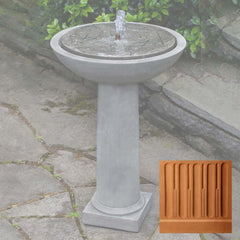 Campania Hydrangea Leaves Birdbath Fountain