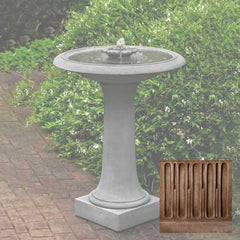 Campania Camellia Birdbath Fountain
