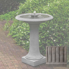Campania Camellia Birdbath Fountain