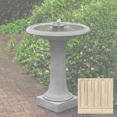 Campania Camellia Birdbath Fountain