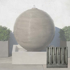 Campania Ribbed Sphere Fountain