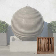 Campania Ribbed Sphere Fountain