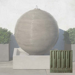 Campania Ribbed Sphere Fountain