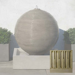 Campania Ribbed Sphere Fountain
