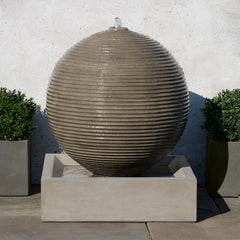Campania Ribbed Sphere Fountain