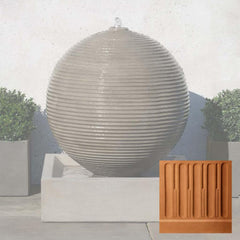 Campania Ribbed Sphere Fountain