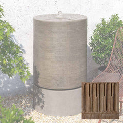 Campania Large Ribbed Cylinder Fountain