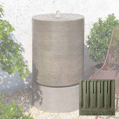 Campania Large Ribbed Cylinder Fountain
