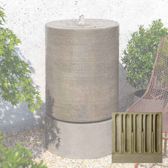 Campania Large Ribbed Cylinder Fountain