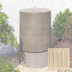 Campania Large Ribbed Cylinder Fountain