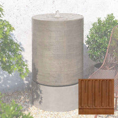 Campania Large Ribbed Cylinder Fountain