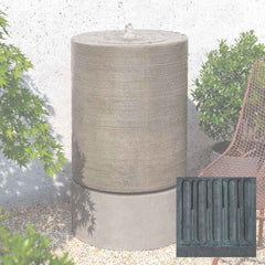 Campania Large Ribbed Cylinder Fountain