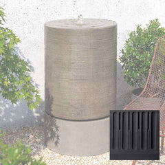 Campania Large Ribbed Cylinder Fountain
