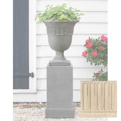 Wburg Strapwork Leaf Urn w/ Classic Tall Pedestal