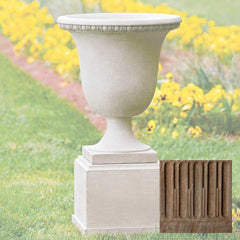 Wburg Egg and Dart Urn w/ Classic Short Pedestal