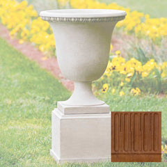 Wburg Egg and Dart Urn w/ Classic Short Pedestal