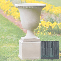 Wburg Egg and Dart Urn w/ Classic Short Pedestal