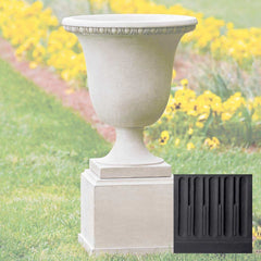 Wburg Egg and Dart Urn w/ Classic Short Pedestal