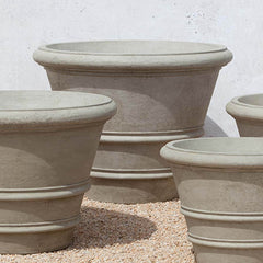 Campania Classic Rolled Rim Planters Large