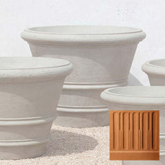 Campania Classic Rolled Rim Planters Large