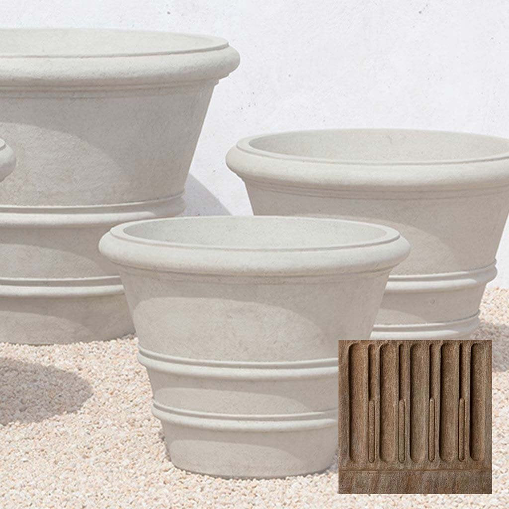 Campania Classic Rolled Rim Planters Large