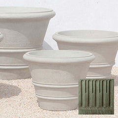 Campania Classic Rolled Rim Planters Large