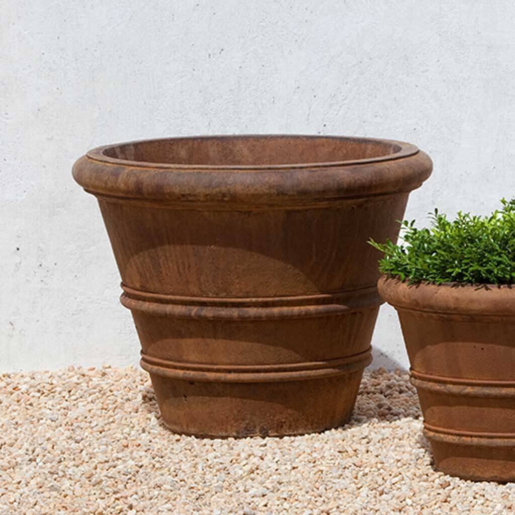 Campania Classic Rolled Rim Planters