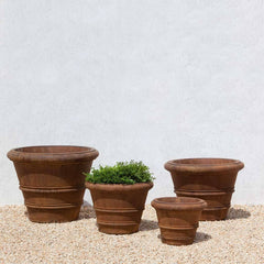 Campania Classic Rolled Rim Planters