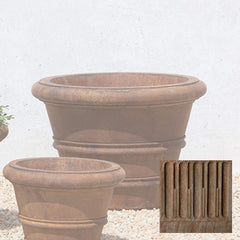 Campania Classic Rolled Rim Planters