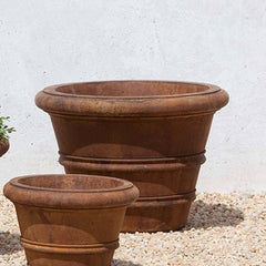 Campania Classic Rolled Rim Planters