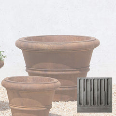 Campania Classic Rolled Rim Planters