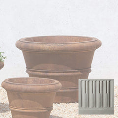 Campania Classic Rolled Rim Planters