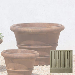 Campania Classic Rolled Rim Planters