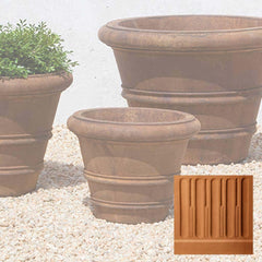 Campania Classic Rolled Rim Planters
