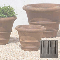 Campania Classic Rolled Rim Planters