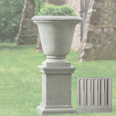 Campania Textured Hampton Urn with Pedestal