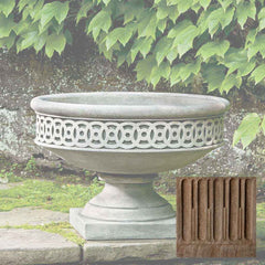 Campania Williamsburg Low Fretwork Urn