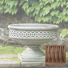 Campania Williamsburg Low Fretwork Urn