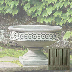 Campania Williamsburg Low Fretwork Urn