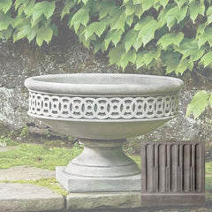 Campania Williamsburg Low Fretwork Urn