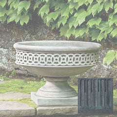 Campania Williamsburg Low Fretwork Urn