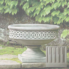 Campania Williamsburg Low Fretwork Urn