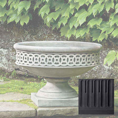Campania Williamsburg Low Fretwork Urn