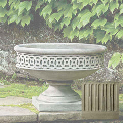 Campania Williamsburg Low Fretwork Urn
