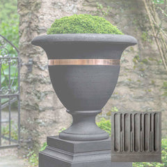 Campania Classic Copper Banded Urn, Large