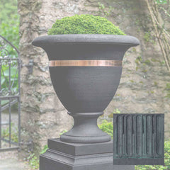 Campania Classic Copper Banded Urn, Large